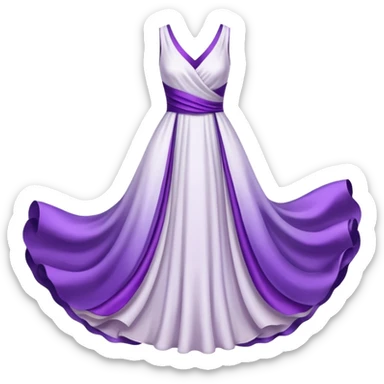 doce branco e roxo sticker