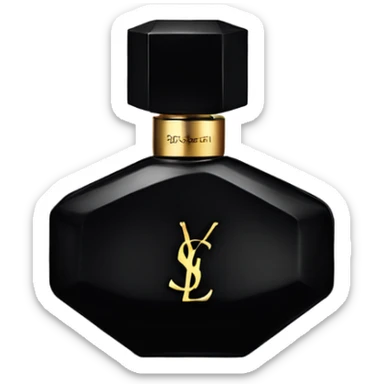 black ysl perfume sticker