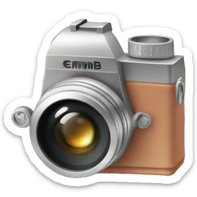 sparkling photo camera sticker