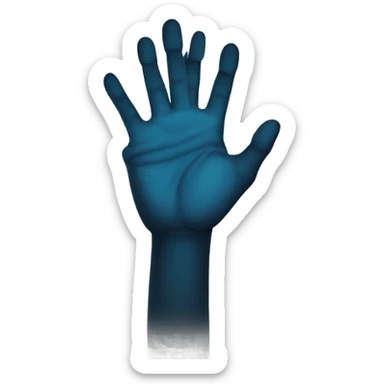 Cero miedo penta hand sign sticker