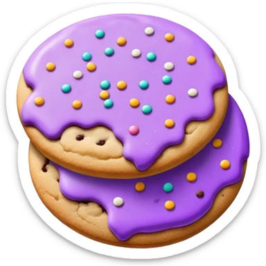Cookies purple  sticker