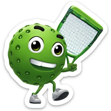 The sport pickle ball  sticker