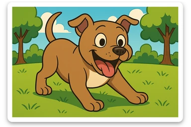 Add a park background while maintaining the original style of the image. sticker