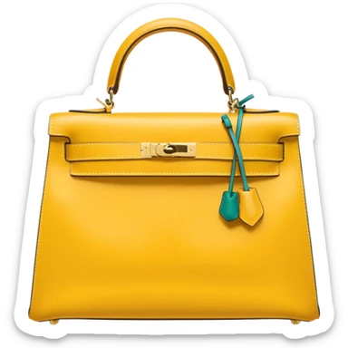 hermes kelly yellow bag sticker
