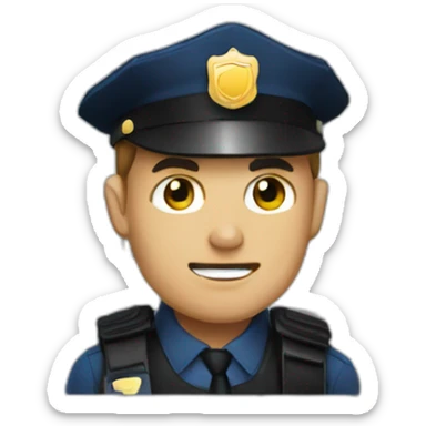 Police hunting a prisoner sticker