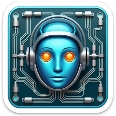 AI with thinking sticker