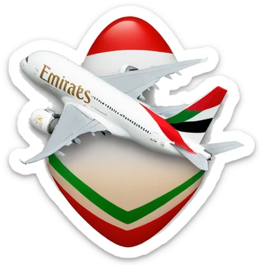 emirates logo sticker