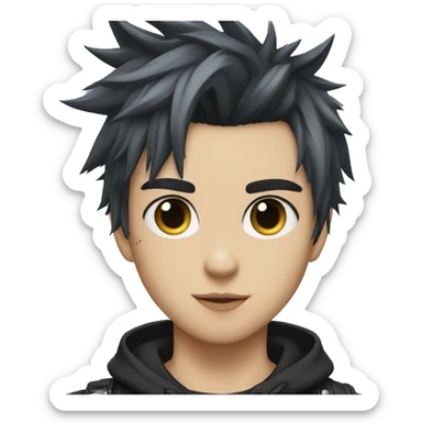 Cute Edgy Punk Attractive Catboy sticker