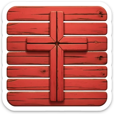 cancel Cross  red color sticker