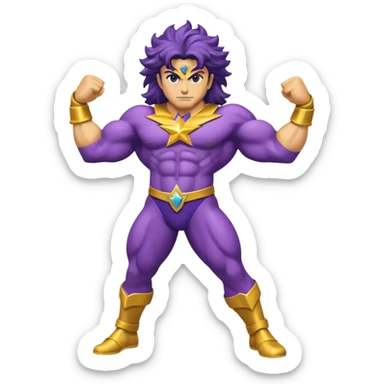 J’aimerais que tu me crées un emoji sur star Platinum dans jojo bizarre Adventure sticker