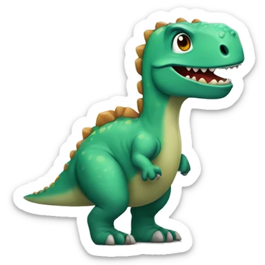 Chrismath dinosaure sticker