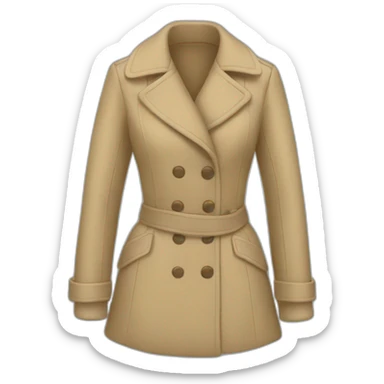 woman coat sticker