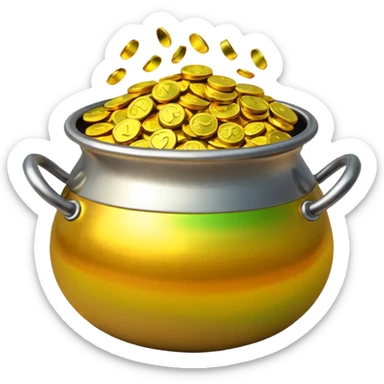 Pot of gold sticker