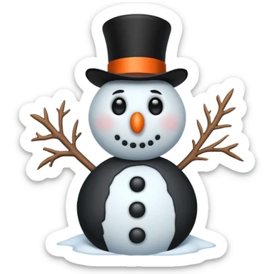 frozen snowman sticker