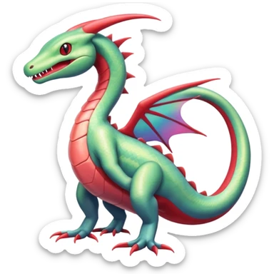 Salandit-Milotic-Flygon-Fakémon-hybrid-creature (full body)  sticker