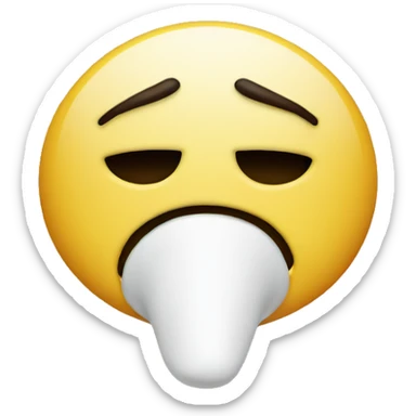 emoji plugging its nose sticker