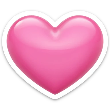 pink 3D heart sticker