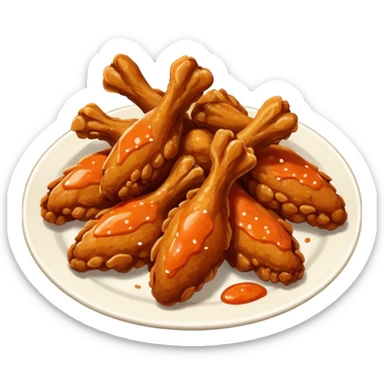 chicken wings buffalo sticker