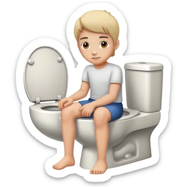 Hoje sentado na privada  sticker