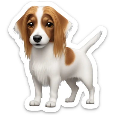 Jack russell long hair sticker