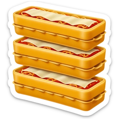 Dragon con cuerpo de pasta canelloni que el cuerpo enga su cuerpo normal con patas y que tenga tres cabezas de dragon sticker