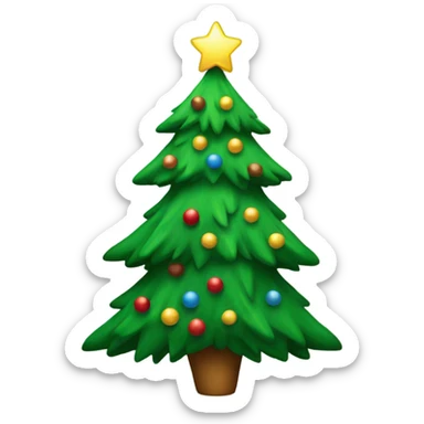 A christmas tree sticker