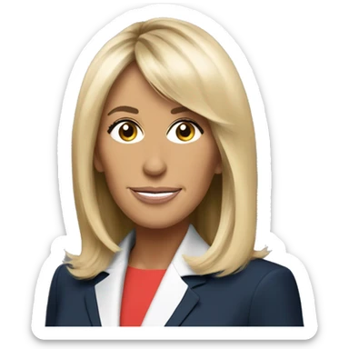 Brigitte Macron  sticker