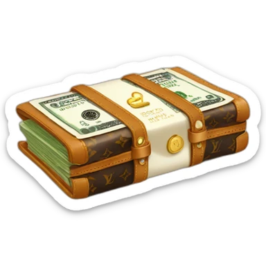 Louis Vuitton money sticker