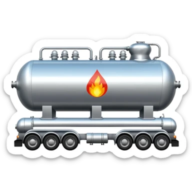 create an ultra realistic liquefied gas tanker sticker