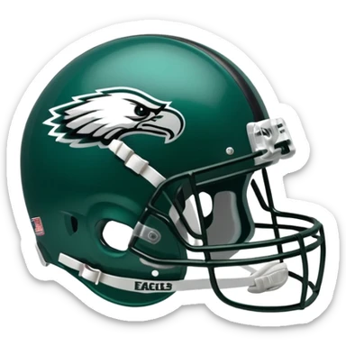 Philadelphia Eagles football helmet sticker