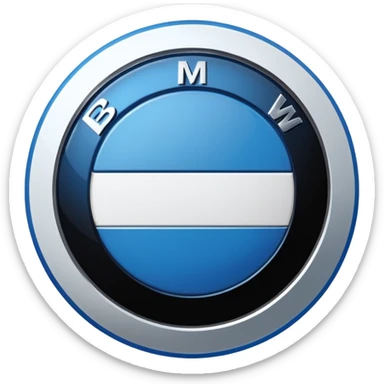 Bmw real logo sticker