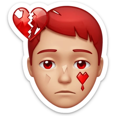 😭+💔 sticker
