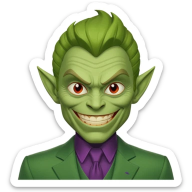 Green goblin's Spiderman  sticker
