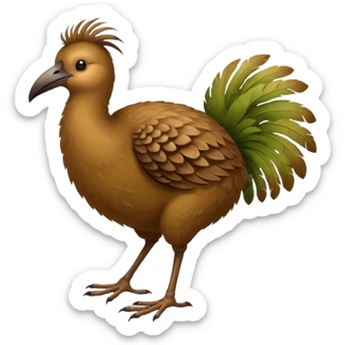 Kiwi bird on two feet sticker