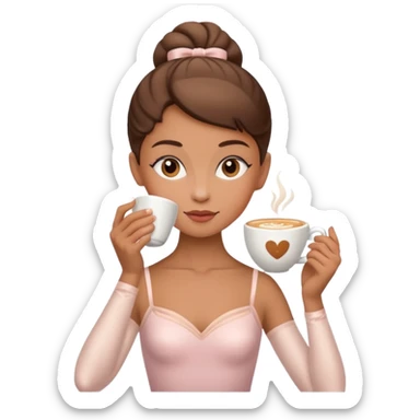 Ballerina cappuccino sticker