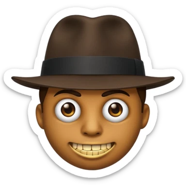Gangster emoji sticker