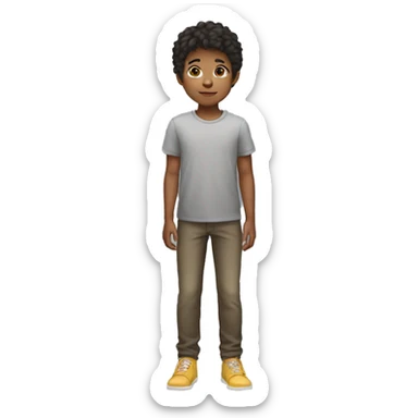 young boy full body sticker