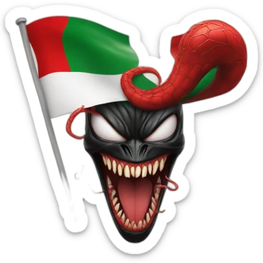 Venom with Portugal flag  sticker
