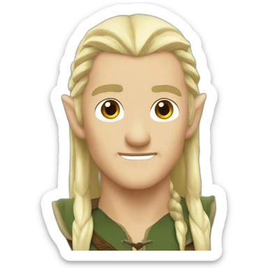 legolas face sticker