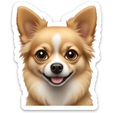Pomeranian chihuahua mix  sticker