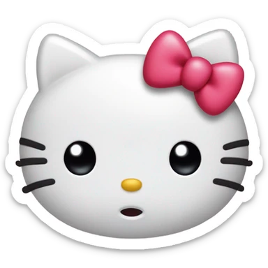 hello kitty heart sticker