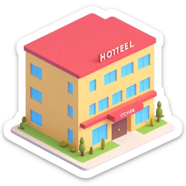 The little ghosts
of the hotel sticker