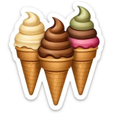 bolitas de helado de cafe  sticker