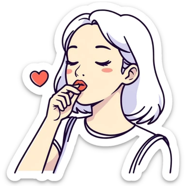 Blowing kisses  sticker