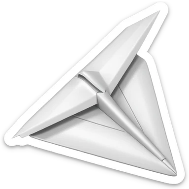 Paper plane sticker