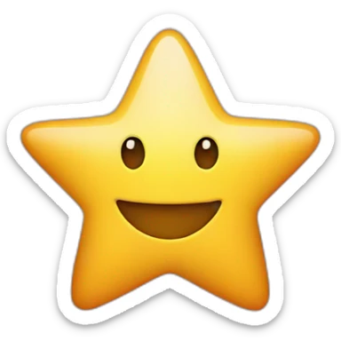 Star smiley sticker
