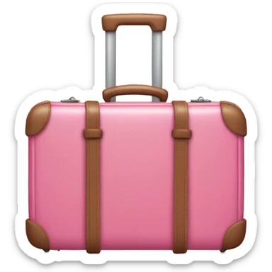 pink suitcase sticker
