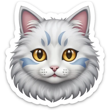 A cat with star eyes sticker