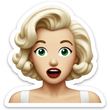 Marilyn Monroe shocked  sticker