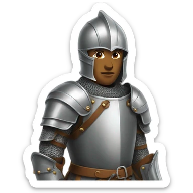 medieval knight no gender sticker
